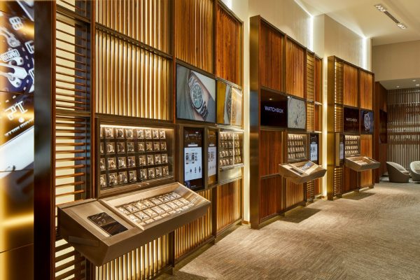 Bronze Finished Self Stand & Cantilevered Display Units-2